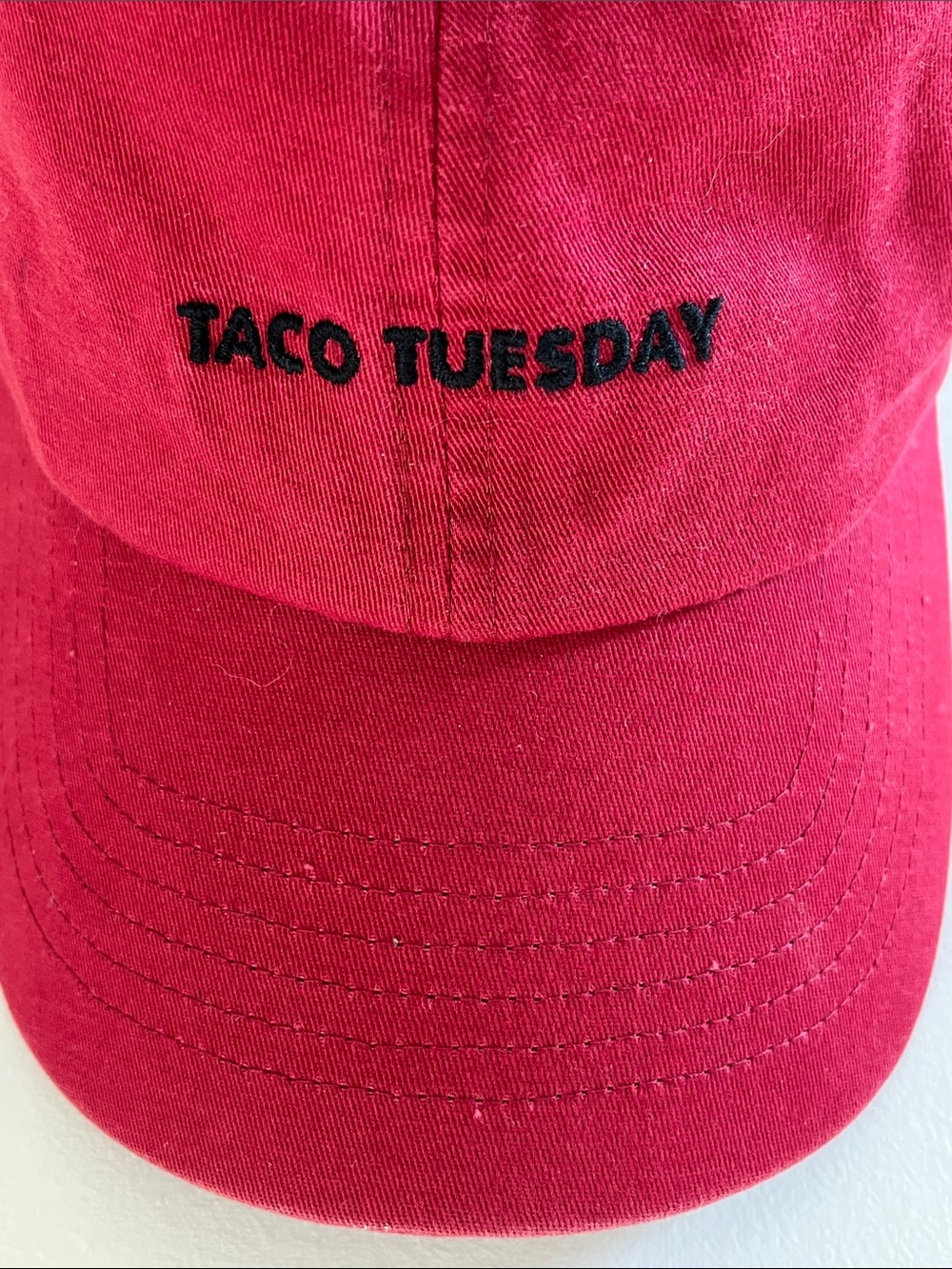 Taco Tuesday Baseball Cap Hat Cotton Embroidered Casual Ball Cap